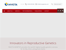 Tablet Screenshot of invictagenetics.com